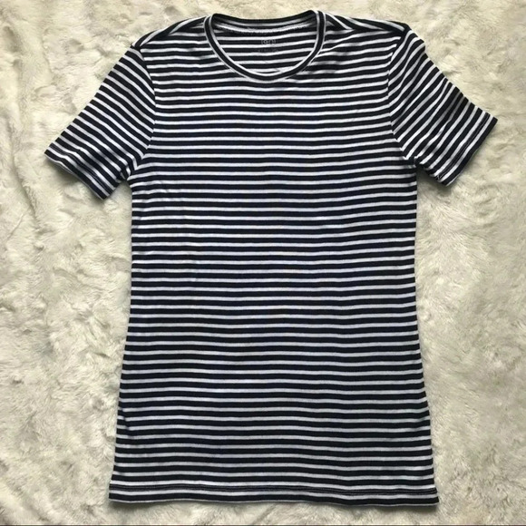 NWOT 1901 Striped Crewneck  Tee - Picture 2 of 7